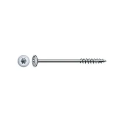 25 Vis Charpente Bois Tête Cylindrique Torx TSTAR + pointe 4CUT F/Partiel 10 x 320 mm - Zingué WIROX - D-Work