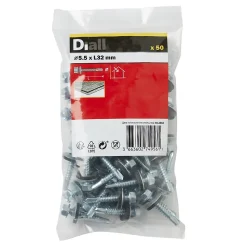 Vis de bardage zinguée 5,5x32 mm - 50 pièces