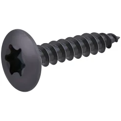 Vis de charnière zinguée noire 6x30 mm - 200 pièces