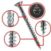 Vis de construction bois Klimas à tête fraisée Torx, zinguées blanches 4,5 x 40 mm 250 St.