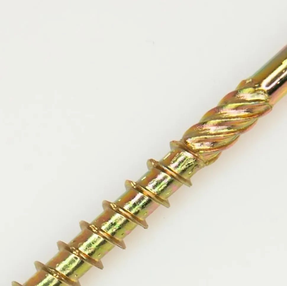Vis de construction en bois Domax à tête fraisée, zinguée jaune, 6 x 50 mm 200 pcs