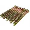 Vis de construction en bois Domax à tête fraisée, zinguée jaune, 8 x 380 mm 50 pcs