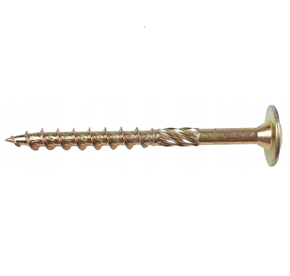 Vis de construction en bois Domax à tête disque, zinguée jaune, 5 x 45 mm 200 pcs