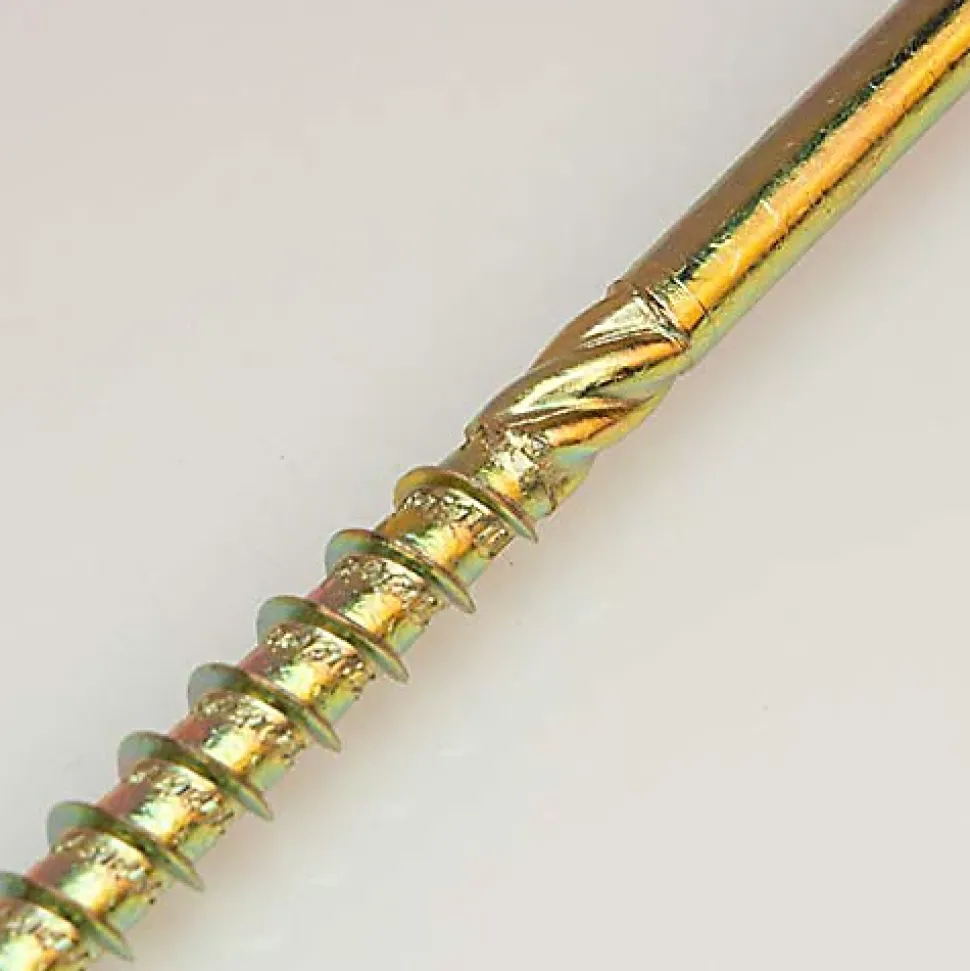 Vis de construction en bois Domax à tête disque, zinguée jaune, 5 x 45 mm 200 pcs
