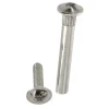 4 vis de jonction acier nickelé Diall M4 Ø5 x L.27 mm