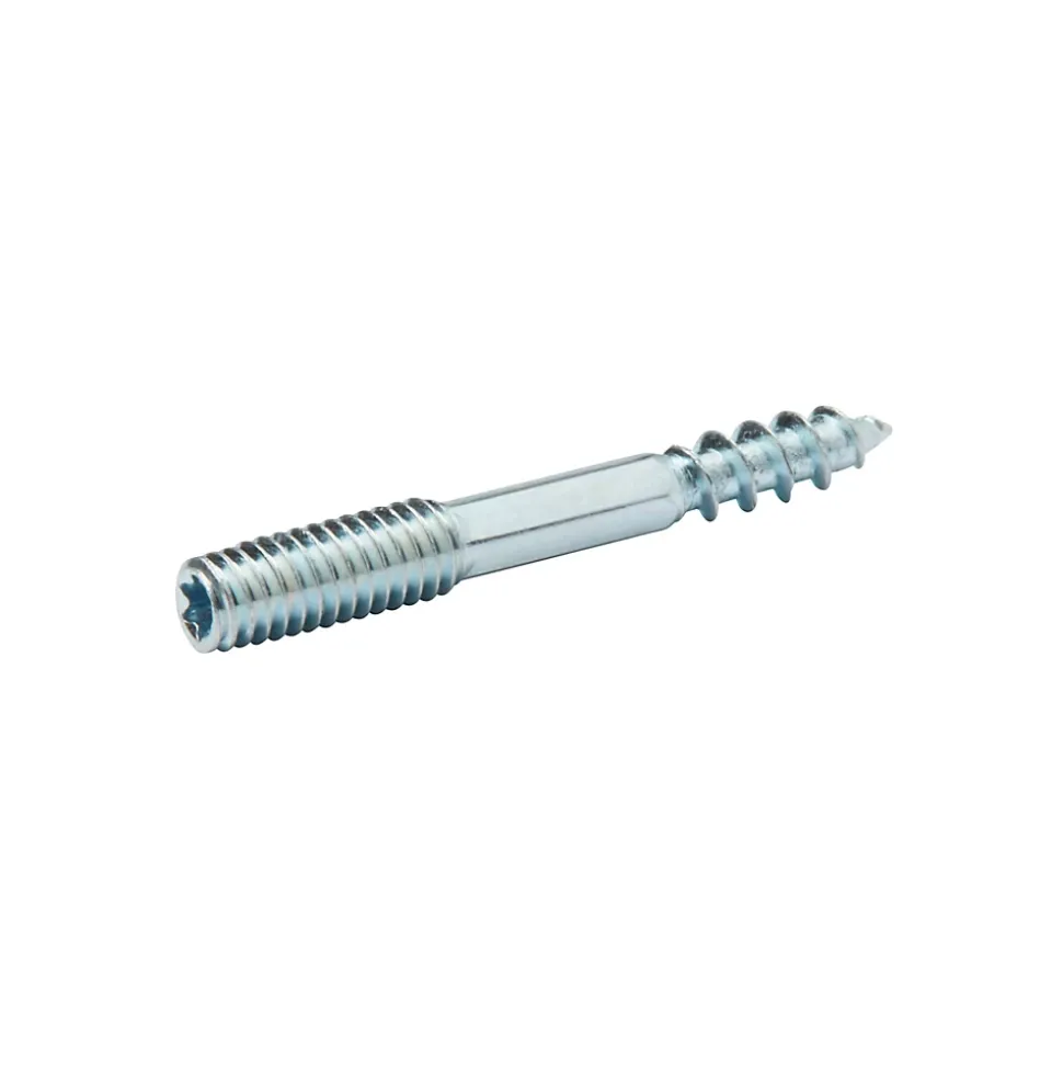 Vis à double filetage (métal/bois) 4x30 zingués mm - 5 pièces