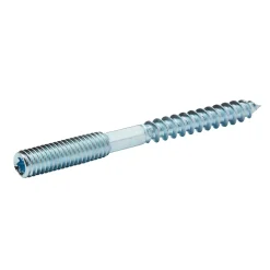 Vis à double filetage (métal/bois) 6x60 zingués mm - 5 pièces