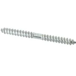 5 vis double filet bois acier zingué Diall Ø5 x L.40 mm