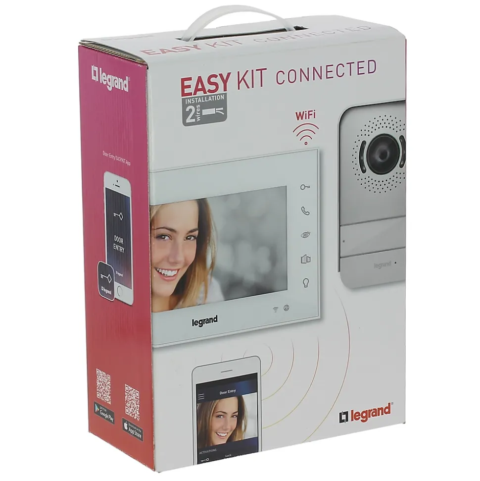 Visiophone connecté Legrand Easy kit écran blanc 7"