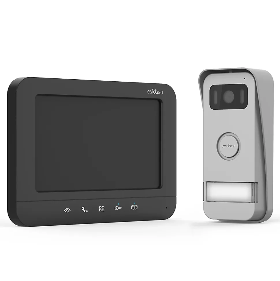 Visiophone couleur - 2 fils - double commande - Avidsen Prima - Avidsen - 112300