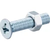 20 vis métaux tête fraisée acier zingué 3 x 16 mm