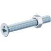 20 vis métaux tête fraisée acier zingué 3 x 25 mm