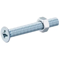 20 vis métaux tête fraisée acier zingué 3 x 25 mm