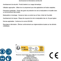 200 Vis Métaux Tête Fraisée Fendue 5 x 70 mm - DIN 963 - Inox A2 - D-Work