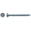 50 Vis pour Construction Bois Tête Fraisante Torx T40 8 x 200 mm - Zingué blanc - D-Work