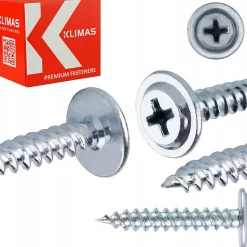 Vis pour tôle Klimas WPC tête bombée zinguées 4,2 x 16 mm 1000 pcs