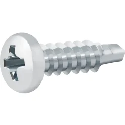 Vis zinguée autoperceuses à tête cylindrique, 4,2x16 mm - 100 pièces