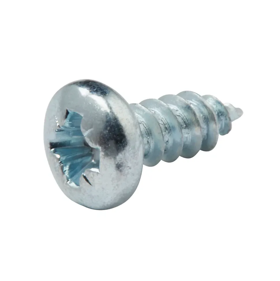 Vis zinguée autoperceuses à tête pozidriv 3,5x9,5 mm, 25 pièces