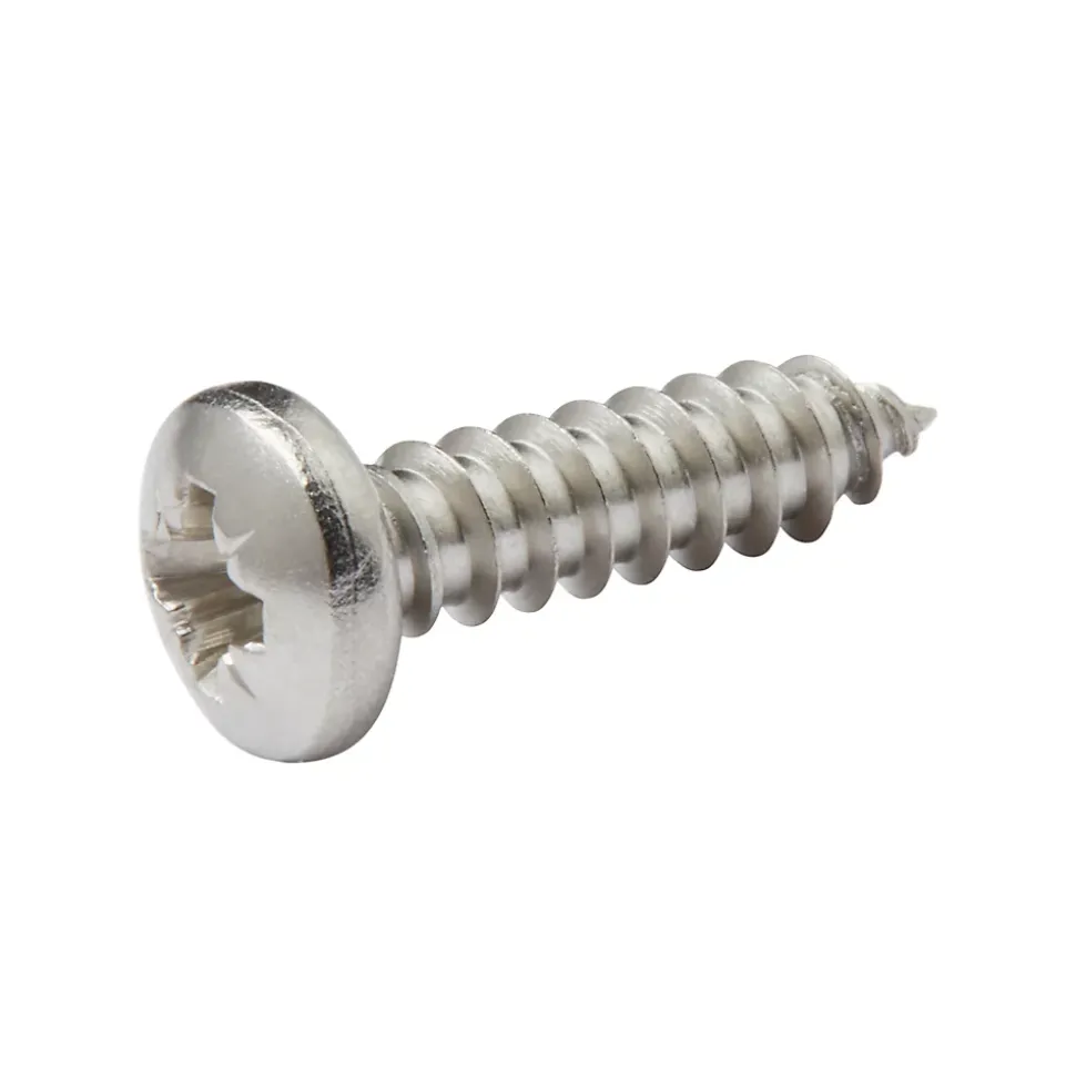 Vis zinguée autoperceuses à tête cylindrique acier inoxydable A2, 4,2x19 mm - 25 pièces