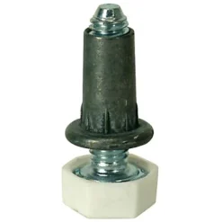 Vérin 6 pans blanc M6 H. 30 mm x ø 8 mm