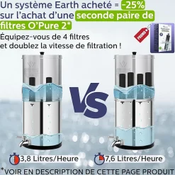 Weeplow(r) Venus 5.6L Édition Essentielle - système de filtration par gravité pour eau potable