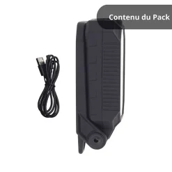 Xanlite - Baladeuse LED Rechargeable USB-C, 5 modes d'éclairage, 450 lumens - BL700R