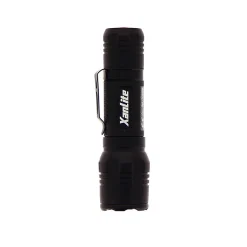 Xanlite - Lampe Torche LED Métallique, x3 Modes d'Eclairage, 300 Lumens, Piles Incluses - TO250S