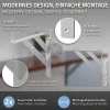 2x Equerres Etagere mural support d'angle en aluminium argent