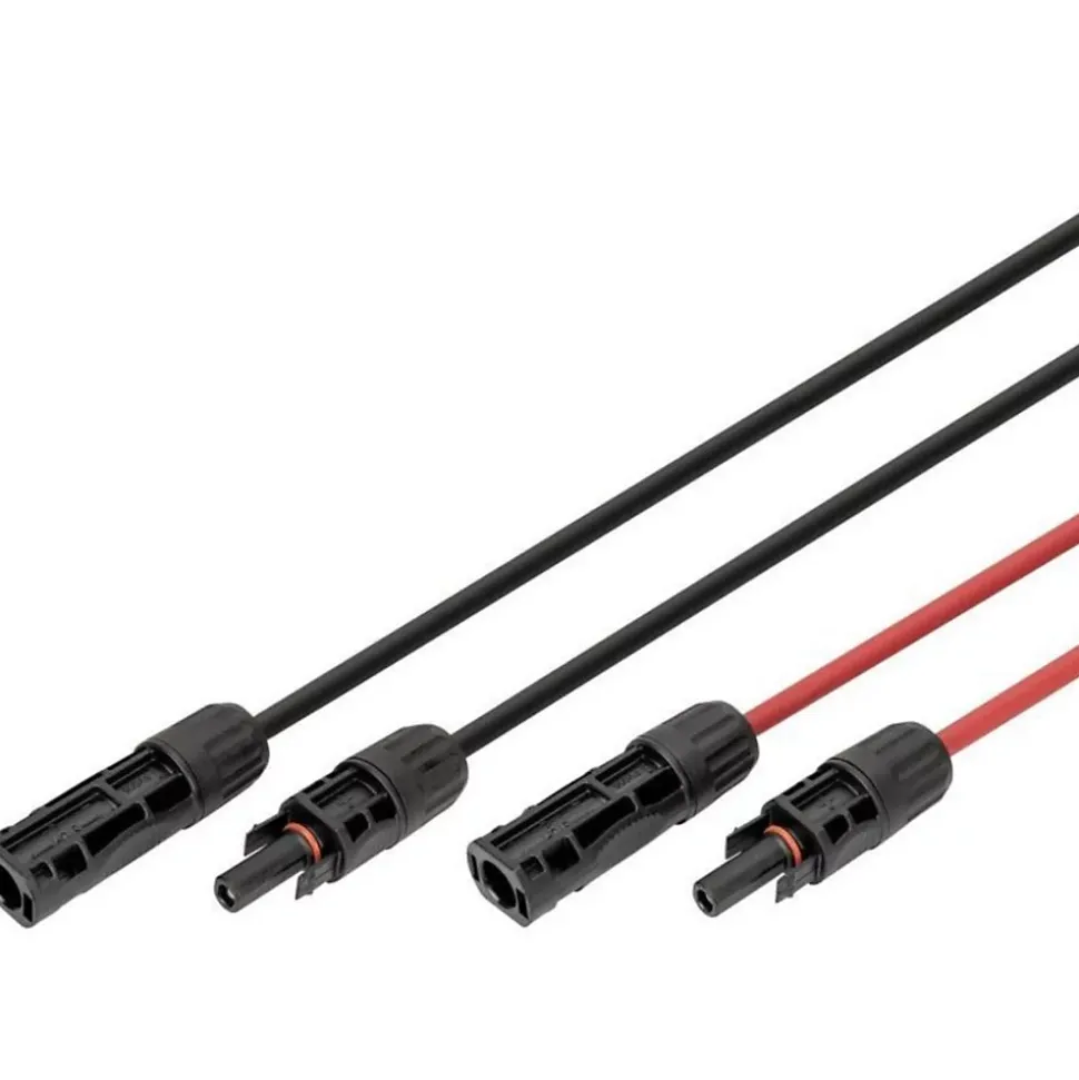 2x10m Allonge câble solaire 4mm² - MC4 - (Noir - Rouge)