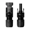 2x1m Allonge câble solaire 4mm² - MC4 - (Noir - Noir)